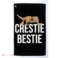 Crestie Bestie Crested Gecko Reptile Lizard Pet Lover Gift TShirt Golf Towel thumb 0