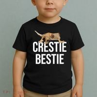 Crestie Bestie Crested Gecko Reptile Lizard Pet Lover Gift TShirt Toddler T-Shirt thumb 2