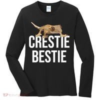 Crestie Bestie Crested Gecko Reptile Lizard Pet Lover Gift TShirt Women's Long Sleeve Shirt thumb 0