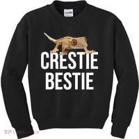 Crestie Bestie Crested Gecko Reptile Lizard Pet Lover Gift TShirt Kids Sweatshirt thumb 0