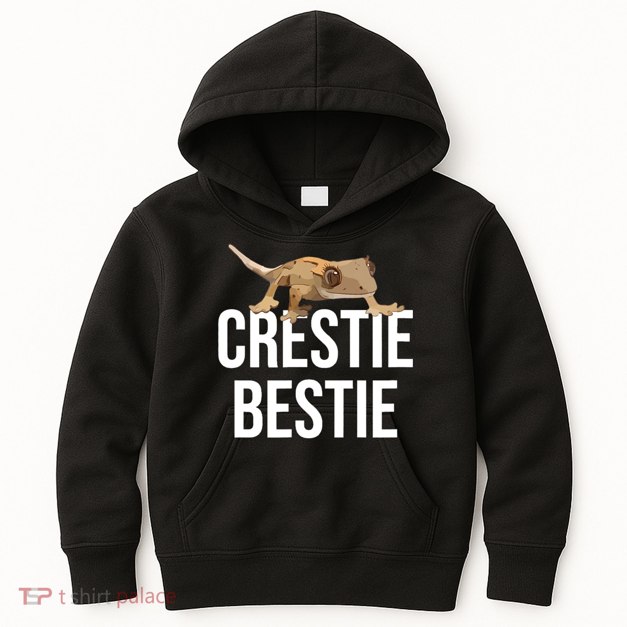 Crestie Bestie Crested Gecko Reptile Lizard Pet Lover Gift TShirt Kids Hoodie