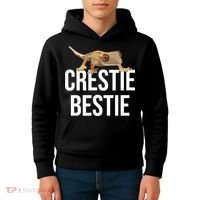 Crestie Bestie Crested Gecko Reptile Lizard Pet Lover Gift TShirt Kids Hoodie thumb 4
