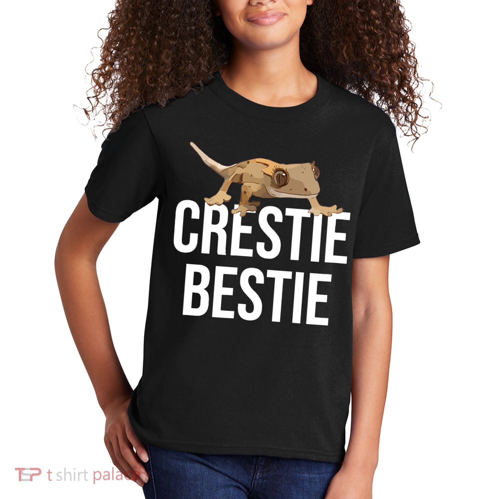 Crestie Bestie Crested Gecko Reptile Lizard Pet Lover Gift TShirt Kids T-Shirt