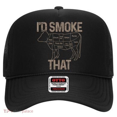 Chef Butcher Cook Bbq I'd Smoke That Cow Beef Funny Gift Hat