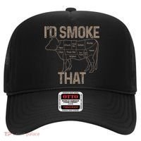 Chef Butcher Cook Bbq I'd Smoke That Cow Beef Funny Gift Hat thumb 0