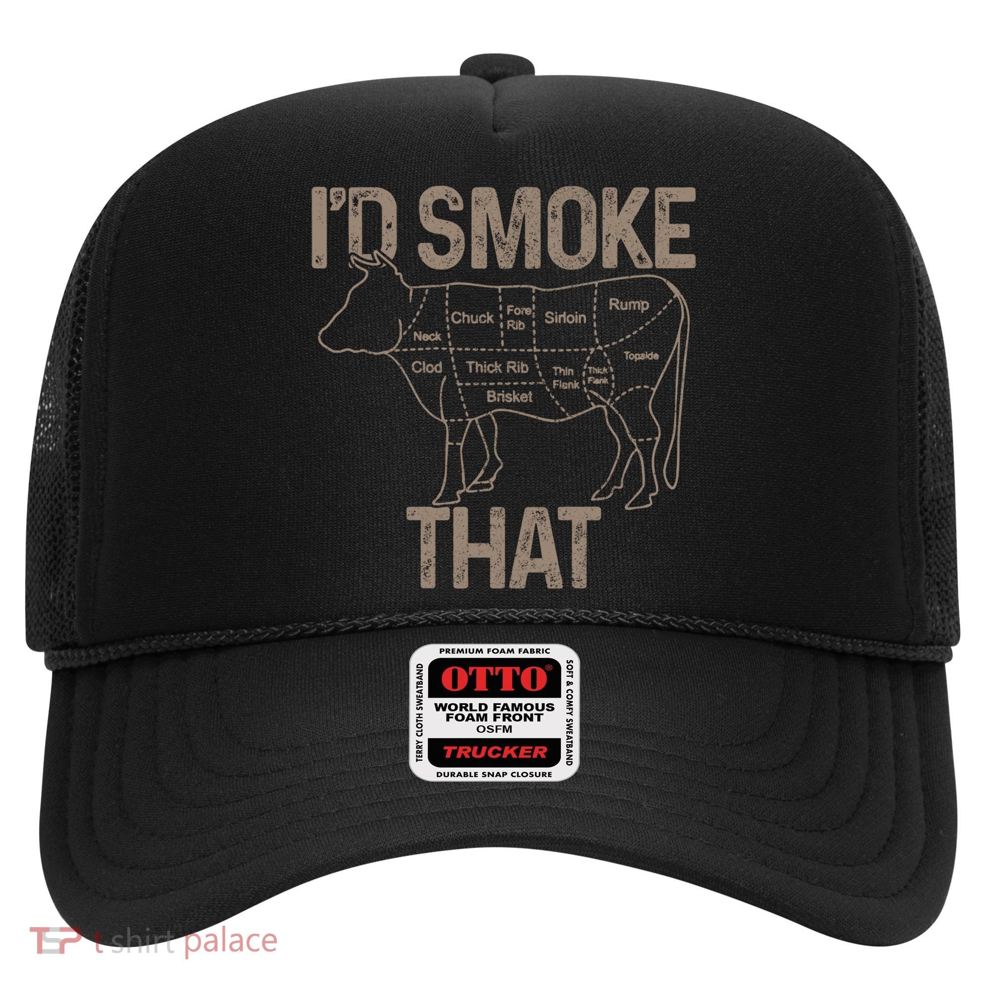 Chef Butcher Cook Bbq I'd Smoke That Cow Beef Funny Gift Hat