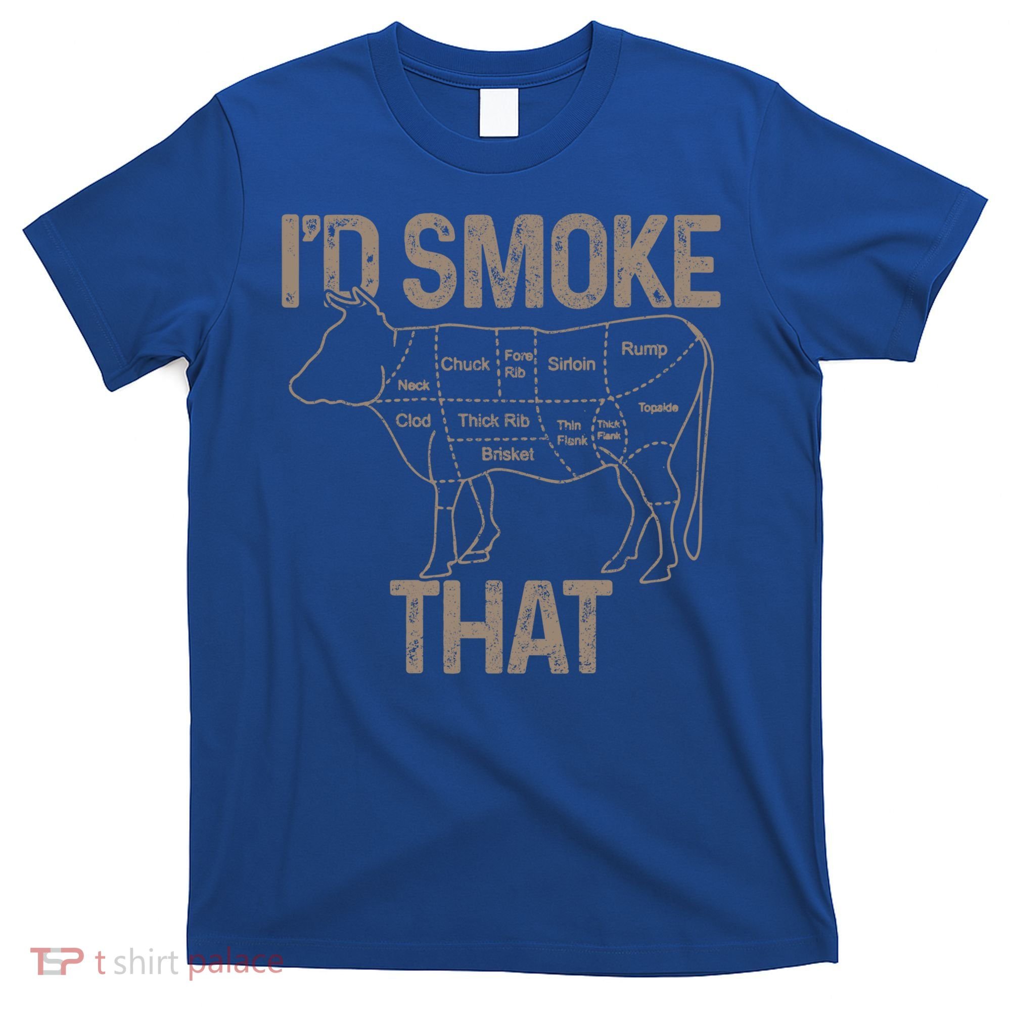 Chef Butcher Cook Bbq I'd Smoke That Cow Beef Funny Gift T-Shirt
