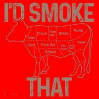Chef Butcher Cook Bbq I'd Smoke That Cow Beef Funny Gift Santa Hat thumb 1
