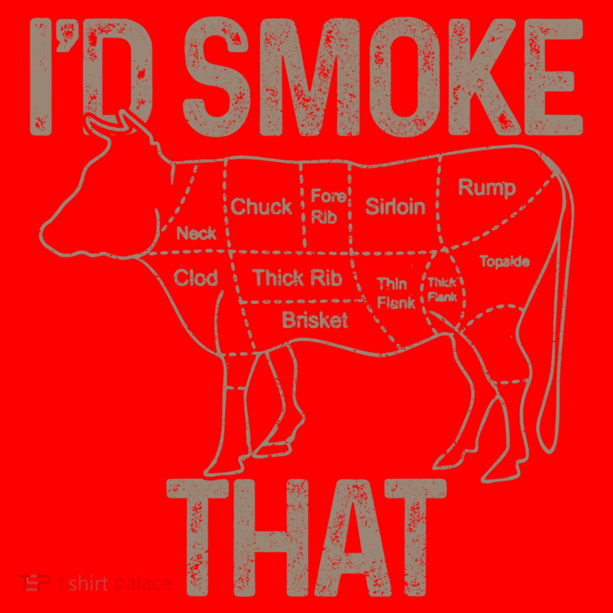Chef Butcher Cook Bbq I'd Smoke That Cow Beef Funny Gift Santa Hat