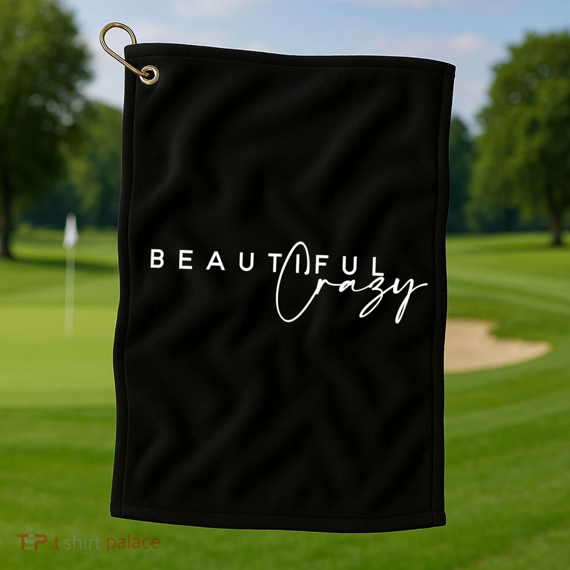 Crazy Beautiful Country Music Gift Golf Towel