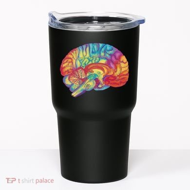 Colorful Brain Tumbler