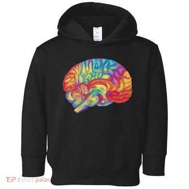 Colorful Brain Toddler Hoodie