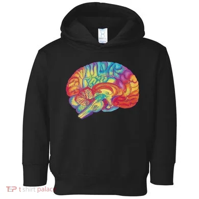 Colorful Brain Toddler Hoodie