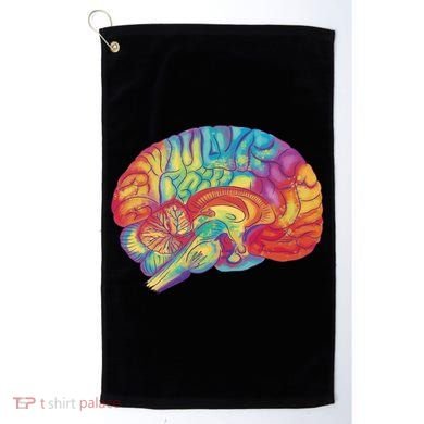 Colorful Brain Golf Towel