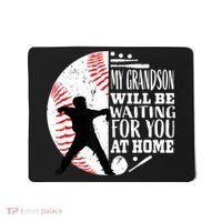 Cute Baseball Catcher Grandma Grandpa Grandson Quote Graphic Mousepad thumb 0