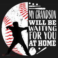 Cute Baseball Catcher Grandma Grandpa Grandson Quote Graphic Women's Tank Top thumb 5