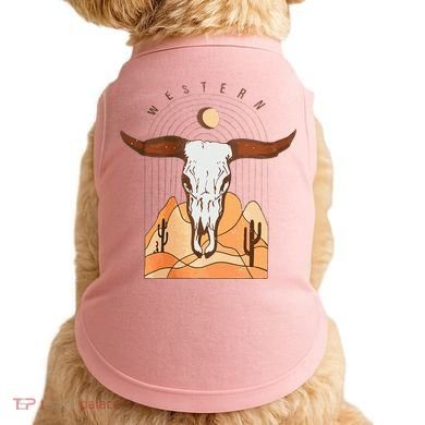Cow Bull Cattle Skull Head Western Doggie Tank