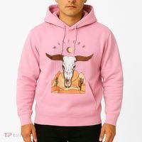Cow Bull Cattle Skull Head Western Hoodie thumb 2