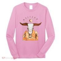 Cow Bull Cattle Skull Head Western Long Sleeve Shirt thumb 0