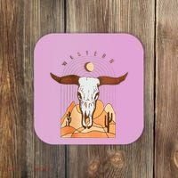 Cow Bull Cattle Skull Head Western Coaster thumb 0