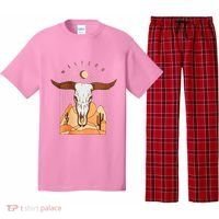 Cow Bull Cattle Skull Head Western Pajama Set thumb 0