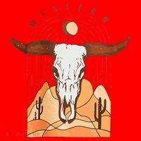 Cow Bull Cattle Skull Head Western Santa Hat thumb 1