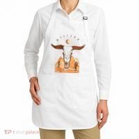 Cow Bull Cattle Skull Head Western Apron thumb 2