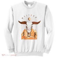 Cow Bull Cattle Skull Head Western Sweatshirt thumb 0