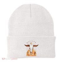 Cow Bull Cattle Skull Head Western Beanie thumb 0