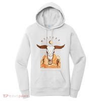 Cow Bull Cattle Skull Head Western Women's Hoodie thumb 0