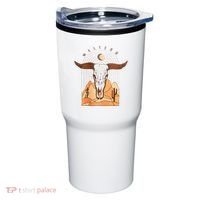 Cow Bull Cattle Skull Head Western Tumbler thumb 0