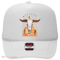 Cow Bull Cattle Skull Head Western Hat thumb 0