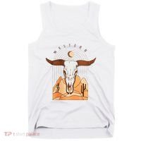 Cow Bull Cattle Skull Head Western Tank Top thumb 0