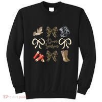 Camo Bow Coquette Dove Season Hunting Dove Hunter Hunt Girl Gift Sweatshirt thumb 0