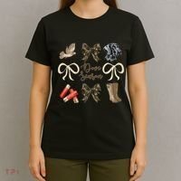 Camo Bow Coquette Dove Season Hunting Dove Hunter Hunt Girl Gift T-Shirt thumb 4