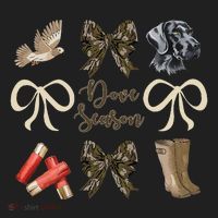 Camo Bow Coquette Dove Season Hunting Dove Hunter Hunt Girl Gift Beanie thumb 2