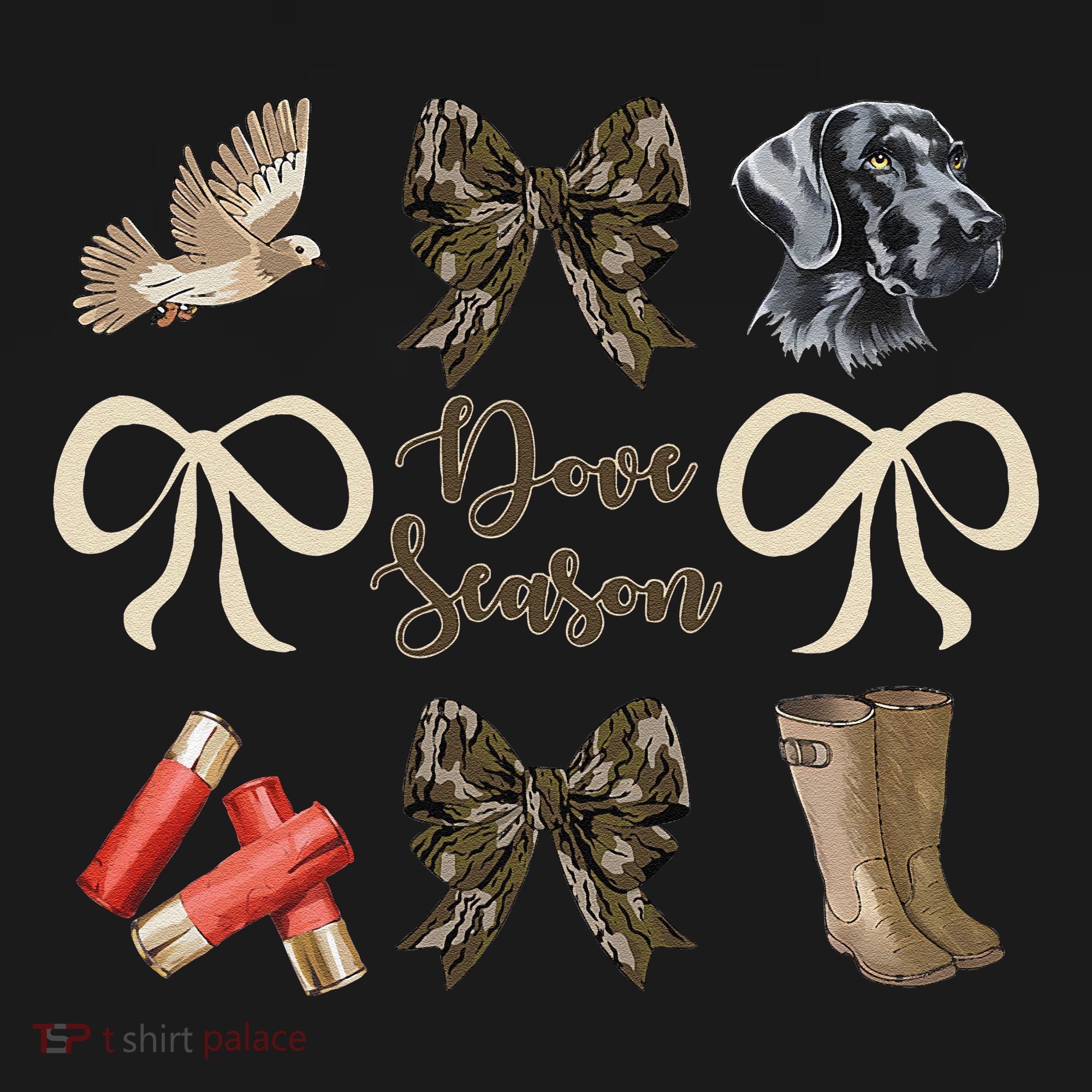Camo Bow Coquette Dove Season Hunting Dove Hunter Hunt Girl Gift Mousepad