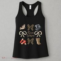 Camo Bow Coquette Dove Season Hunting Dove Hunter Hunt Girl Gift Women's Tank Top thumb 3