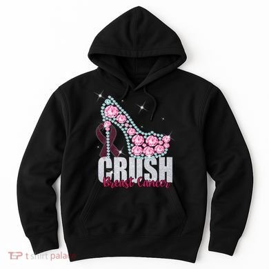Crush Breast Cancer Cute Sparkly Design Hoodie