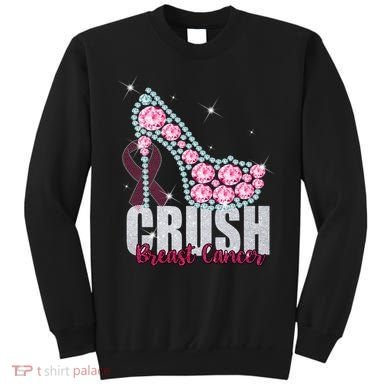 Crush Breast Cancer Cute Sparkly Design Sweatshirt