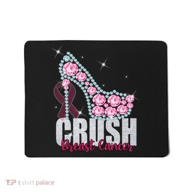 Crush Breast Cancer Cute Sparkly Design Mousepad