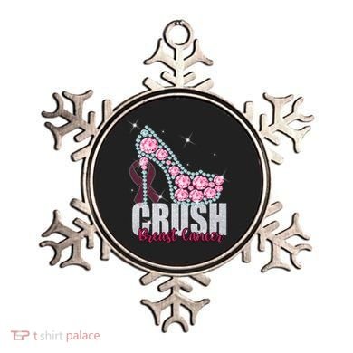 Crush Breast Cancer Cute Sparkly Design Ornament