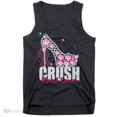 Crush Breast Cancer Cute Sparkly Design Tank Top