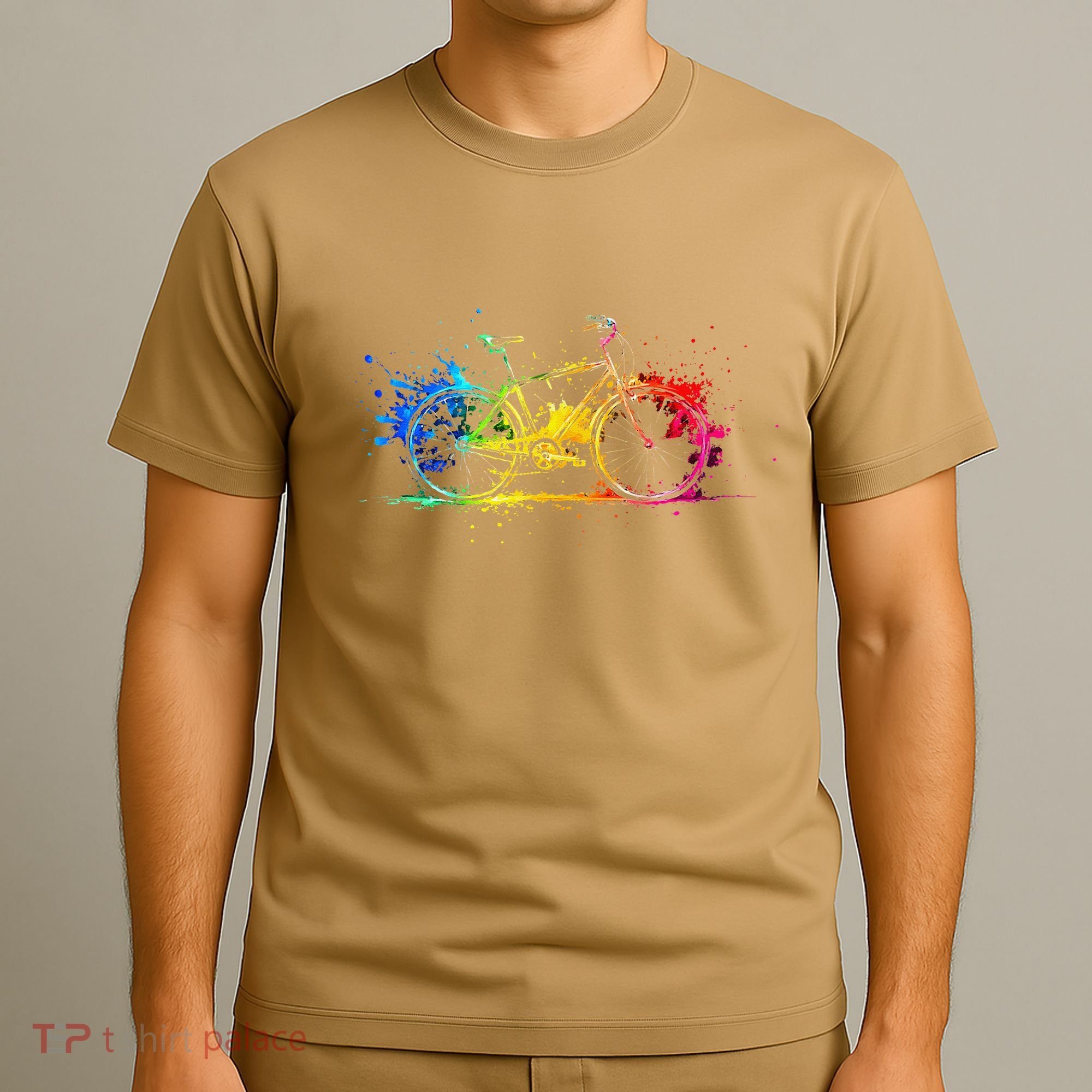 Colorful Bicycle Cycling Biking Cyclist Bicycling T-Shirt
