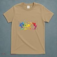 Colorful Bicycle Cycling Biking Cyclist Bicycling T-Shirt thumb 5