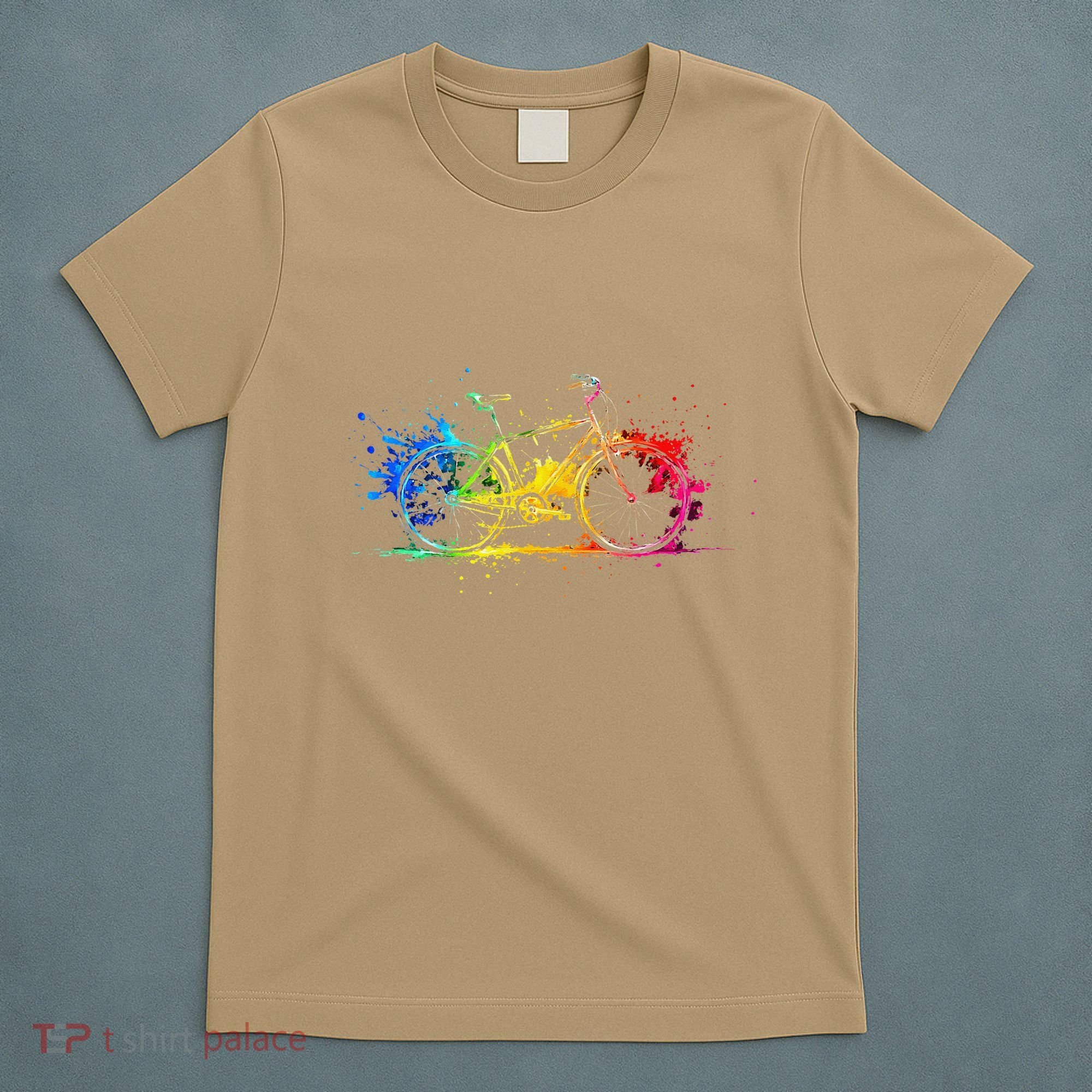 Colorful Bicycle Cycling Biking Cyclist Bicycling T-Shirt