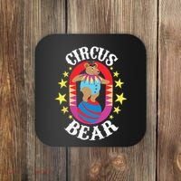 Circus Bear Circus Birthday Party Circus Costume Coaster thumb 0