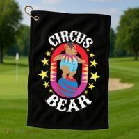 Circus Bear Circus Birthday Party Circus Costume Golf Towel thumb 1