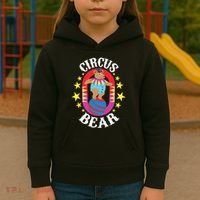 Circus Bear Circus Birthday Party Circus Costume Kids Hoodie thumb 3