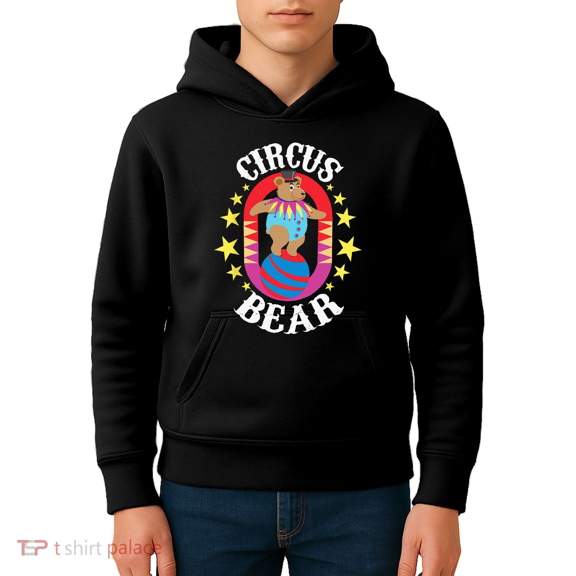 Circus Bear Circus Birthday Party Circus Costume Kids Hoodie